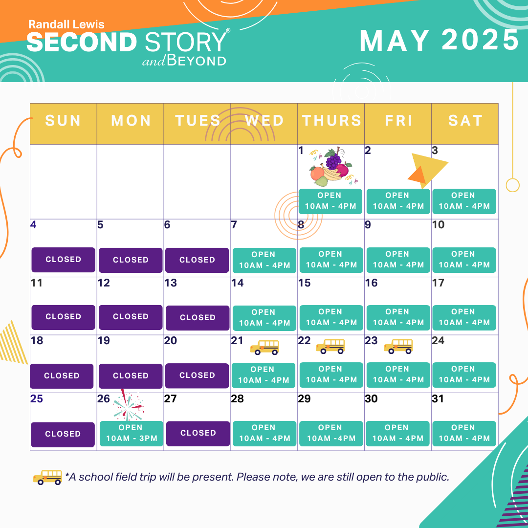 May Calendar Hours of Operation